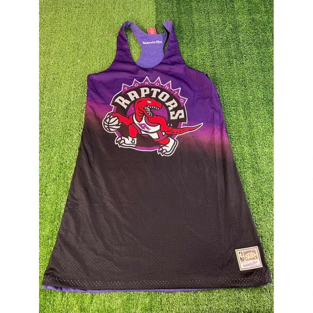 Mitchell & Ness Toronto Raptors Reversible Tank‎ Top Mens Large Purple Black NBA